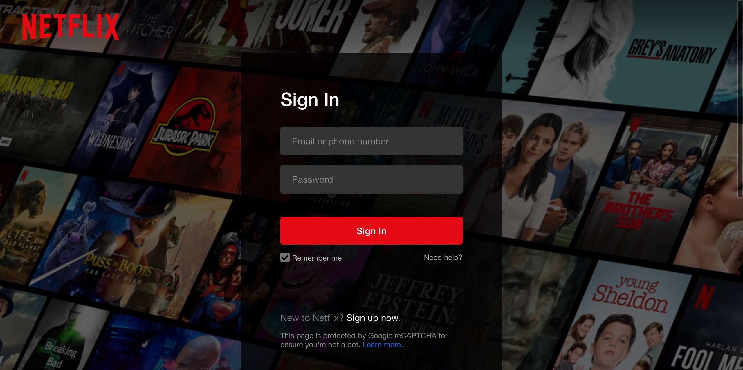 netflix login